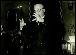 Giovanni Gronchi in visita alla città di Carrara
