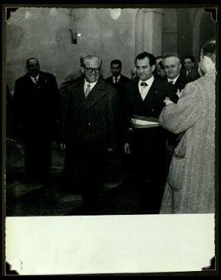 Giovanni Gronchi visita la città di Pontremoli