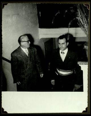 Giovanni Gronchi visita la città di Pontremoli