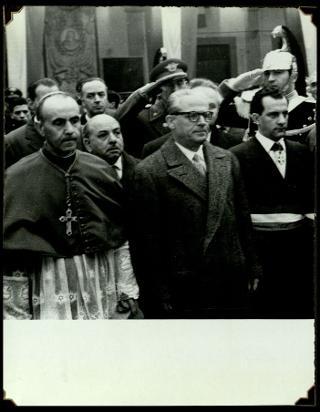 Giovanni Gronchi visita la città di Pontremoli
