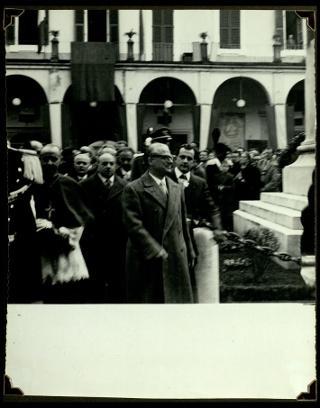 Giovanni Gronchi visita la città di Pontremoli