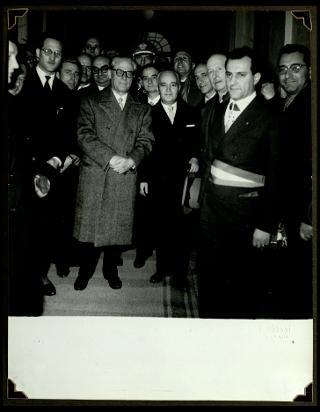 Giovanni Gronchi visita la città di Pontremoli