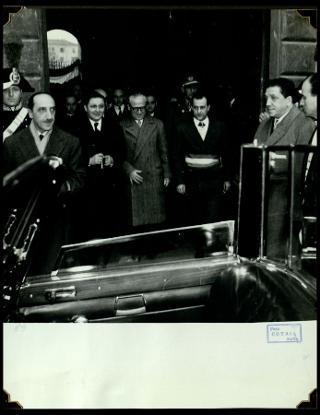Giovanni Gronchi visita la città di Pontremoli