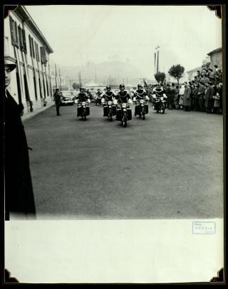 Giovanni Gronchi visita la città di Pontremoli