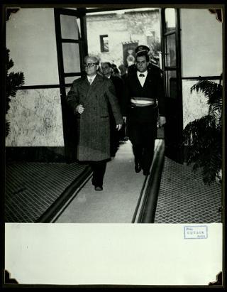 Giovanni Gronchi visita la città di Pontremoli