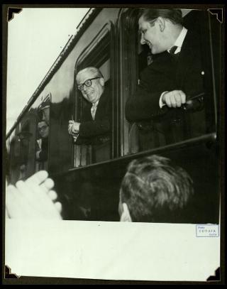 Giovanni Gronchi visita la città di Pontremoli