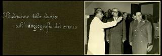 Giovanni Gronchi visita l'ospedale militare principale "Sottotenente Medico Attilio Friggeri Medaglia d'oro al Valor militare" di Roma (Ospedale del Celio)