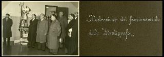 Giovanni Gronchi visita l'ospedale militare principale "Sottotenente Medico Attilio Friggeri Medaglia d'oro al Valor militare" di Roma (Ospedale del Celio)