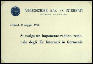 Testimonianze dell'Associazione nazionale ex internati raccolte nel decennale della Liberazione