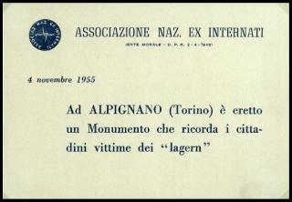 Testimonianze dell'Associazione nazionale ex internati raccolte nel decennale della Liberazione