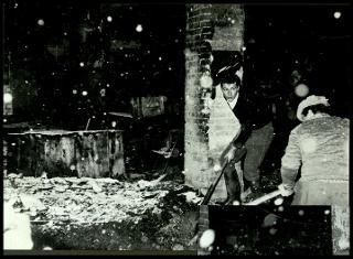 Testimonianze delle officine grafiche Trevisan di Castelfranco Veneto con la documentazione della distruzione a causa di un incendio il 9 gennaio 1956 fino alla ripresa dell'attività nel gennaio 1957