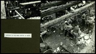 Testimonianze delle officine grafiche Trevisan di Castelfranco Veneto con la documentazione della distruzione a causa di un incendio il 9 gennaio 1956 fino alla ripresa dell'attività nel gennaio 1957