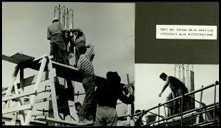 Testimonianze delle officine grafiche Trevisan di Castelfranco Veneto con la documentazione della distruzione a causa di un incendio il 9 gennaio 1956 fino alla ripresa dell'attività nel gennaio 1957