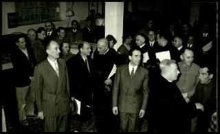 Testimonianze delle officine grafiche Trevisan di Castelfranco Veneto con la documentazione della distruzione a causa di un incendio il 9 gennaio 1956 fino alla ripresa dell'attività nel gennaio 1957