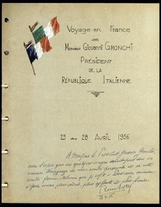 Viaggio in Francia del Presidente Giovanni Gronchi
