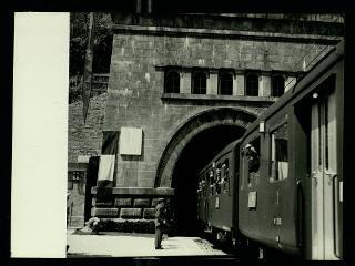 Giovanni Gronchi partecipa alla celebrazione del Cinquantenario del traforo del Sempione (1906-1956)