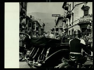 Giovanni Gronchi partecipa alla celebrazione del Cinquantenario del traforo del Sempione (1906-1956)