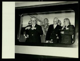 Giovanni Gronchi partecipa alla celebrazione del Cinquantenario del traforo del Sempione (1906-1956)