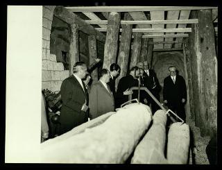 Giovanni Gronchi partecipa alla celebrazione del Cinquantenario del traforo del Sempione (1906-1956)