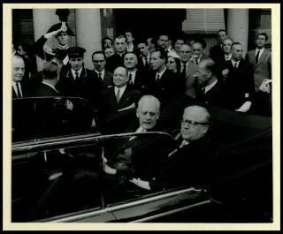 Giovanni Gronchi partecipa alla celebrazione del Cinquantenario del traforo del Sempione (1906-1956)