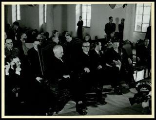 Giovanni Gronchi partecipa alla celebrazione del Cinquantenario del traforo del Sempione (1906-1956)