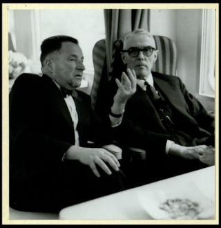 Giovanni Gronchi partecipa alla celebrazione del Cinquantenario del traforo del Sempione (1906-1956)