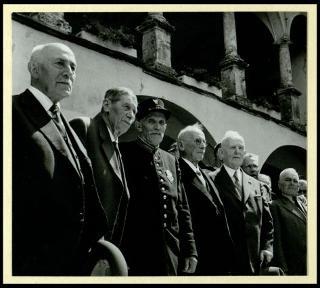 Giovanni Gronchi partecipa alla celebrazione del Cinquantenario del traforo del Sempione (1906-1956)