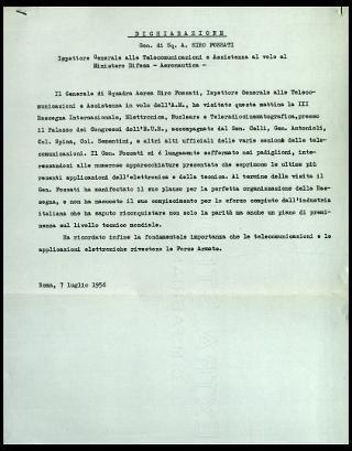 Giovanni Gronchi partecipa alla rassegna internazionale elettronica, nucleare e teleradiocinematografica tenutasi al Palazzo dei Congressi di Roma EUR dal 28 giugno al 15 luglio 1956