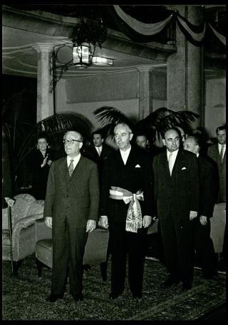 Giovanni Gronchi visita Merano