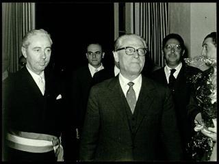 Giovanni Gronchi visita Merano