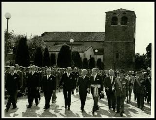 Giovanni Gronchi al VI Congresso nazionale della stampa italiana a Trieste