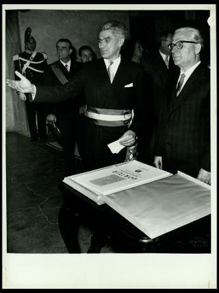 Giovanni Gronchi visita Gorizia il 3 e 4 novembre 1956