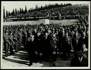Giovanni Gronchi visita Gorizia il 3 e 4 novembre 1956