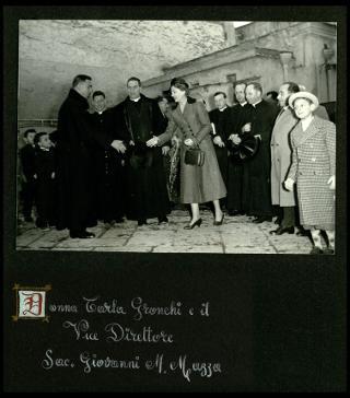 Carla Gronchi visita l'Educatorio Nazareth di Secondigliano