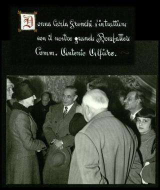 Carla Gronchi visita l'Educatorio Nazareth di Secondigliano