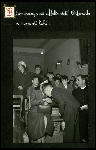 Carla Gronchi visita l'Educatorio Nazareth di Secondigliano