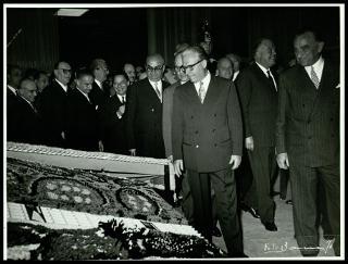 Giovanni Gronchi inaugura la XXI mostra mercato internazionale dell'artigianato a Firenze