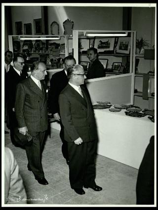 Giovanni Gronchi inaugura la XXI mostra mercato internazionale dell'artigianato a Firenze