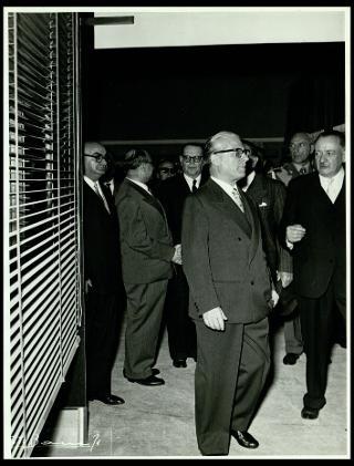 Giovanni Gronchi inaugura la XXI mostra mercato internazionale dell'artigianato a Firenze