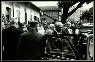Giovanni Gronchi a Brunico visita i reparti che partecipano alle grandi manovre alpine "Latemar 2"