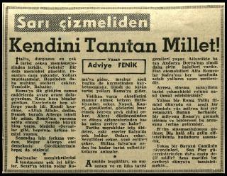Ritagli di giornali della stampa turca sul viaggio di Gronchi ad Ankara ed Istanbul
