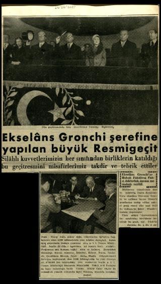 Ritagli di giornali della stampa turca sul viaggio di Gronchi ad Ankara ed Istanbul