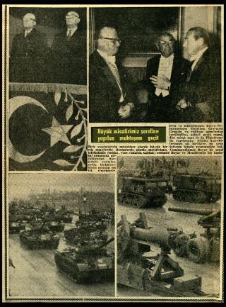 Ritagli di giornali della stampa turca sul viaggio di Gronchi ad Ankara ed Istanbul