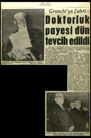 Ritagli di giornali della stampa turca sul viaggio di Gronchi ad Ankara ed Istanbul