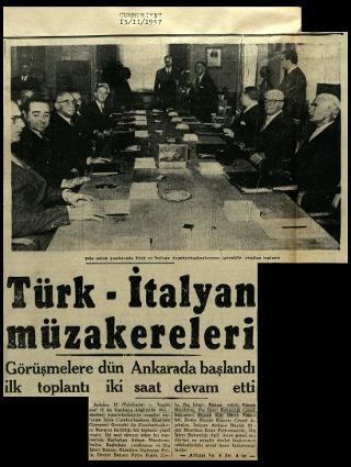 Ritagli di giornali della stampa turca sul viaggio di Gronchi ad Ankara ed Istanbul