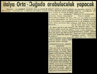 Ritagli di giornali della stampa turca sul viaggio di Gronchi ad Ankara ed Istanbul