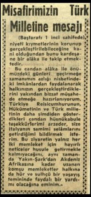 Ritagli di giornali della stampa turca sul viaggio di Gronchi ad Ankara ed Istanbul