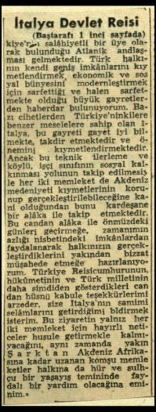 Ritagli di giornali della stampa turca sul viaggio di Gronchi ad Ankara ed Istanbul
