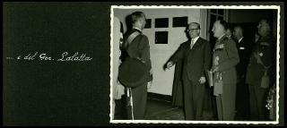 Giovanni Gronchi visita il Palazzo dell'Arsenale di Torino, sede delle Scuole di applicazione d'arma in occasione dell'inaugurazione dell'Anno accademico 1957-58