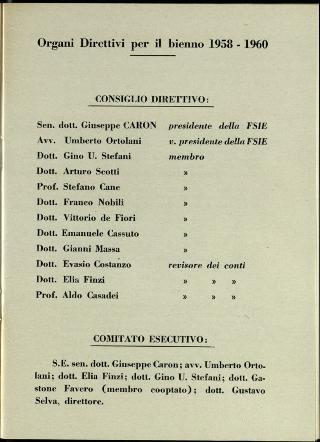 L'Assemblea generale della Federazione della stampa italiana all'estero a Roma dell'8-11 gennaio 1958